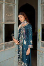Embroidered Summer Cotton Suit-3 Piece Stitched