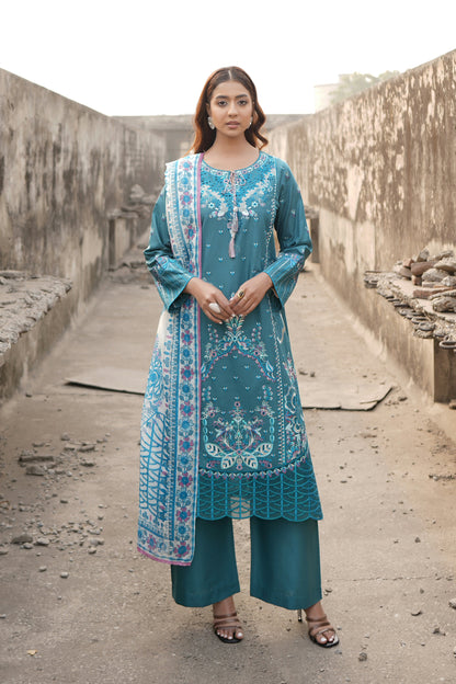 Embroidered Cotton Lawn Suite-3 Piece