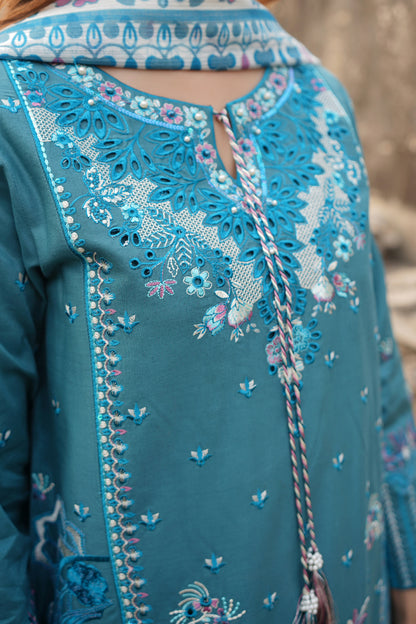 Embroidered Cotton Lawn Suite-3 Piece