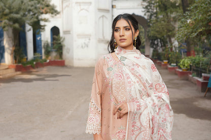 Embroidered Cotton Lawn Suite-3 Piece