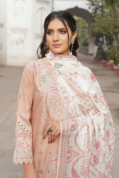 Embroidered Cotton Lawn Suite-3 Piece