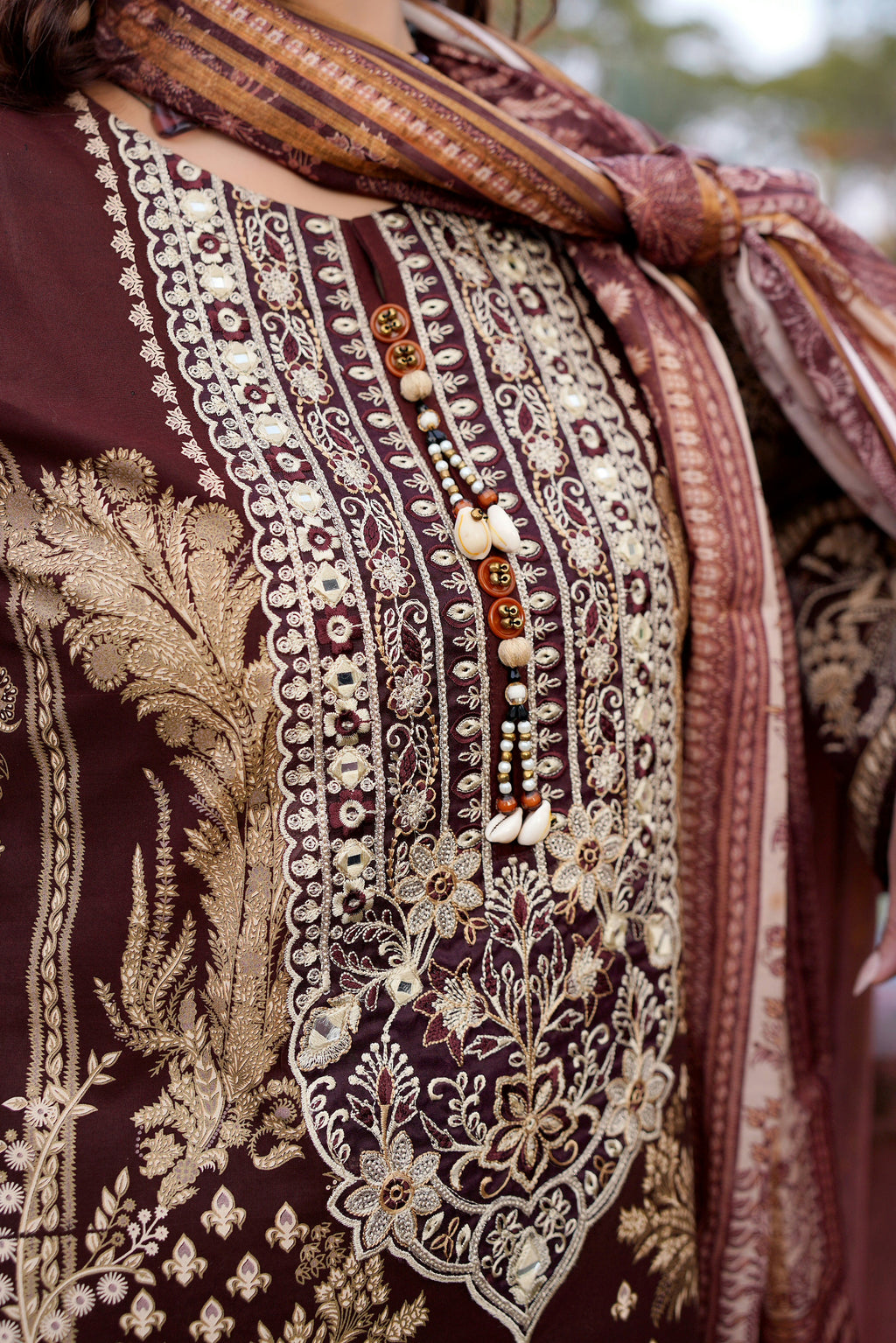 Embroidered 3 Piece Suite-Summer Cotton