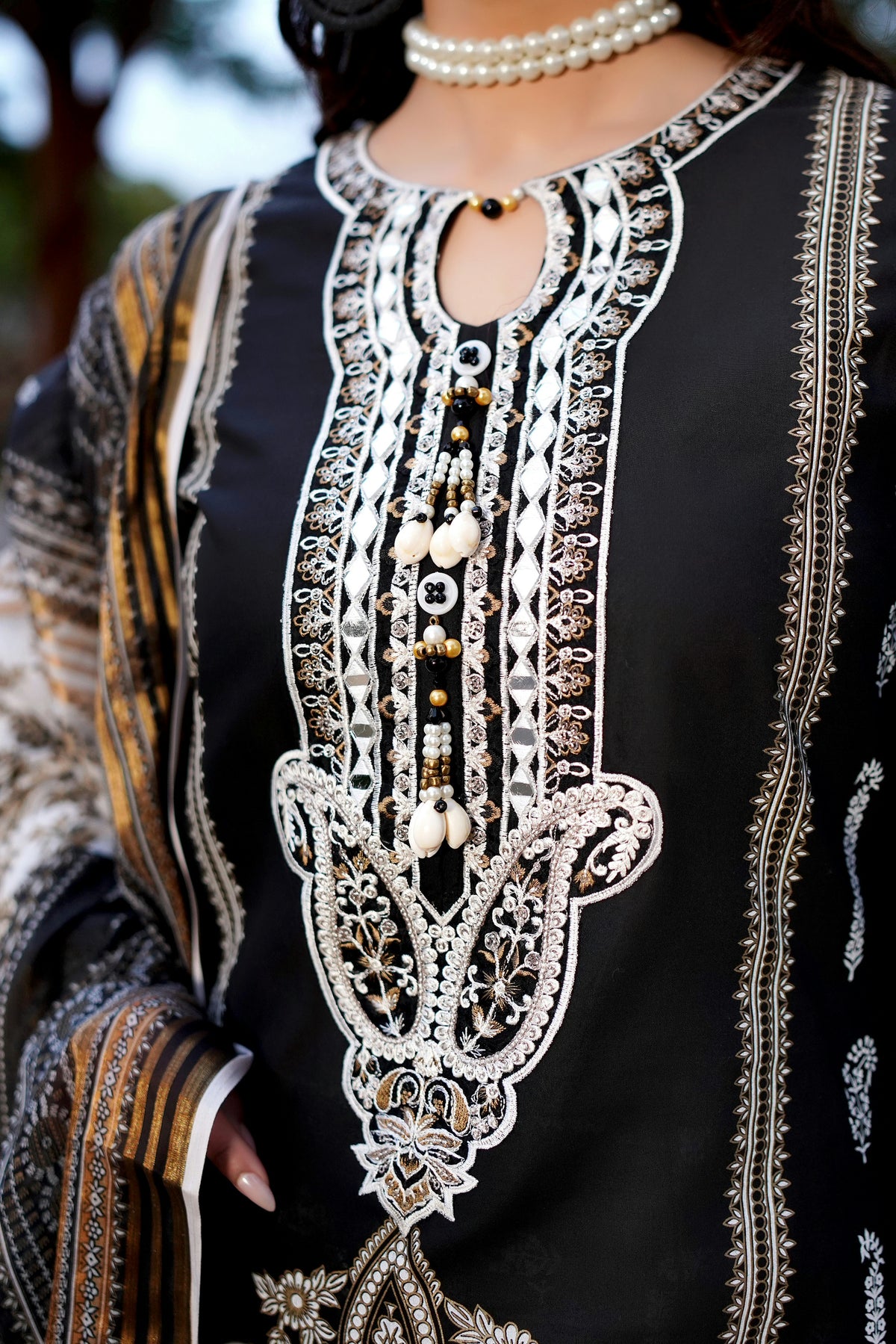 Embroidered 3 Piece Suite-Summer Cotton