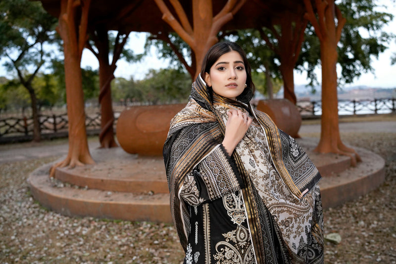 Embroidered 3 Piece Suite-Summer Cotton