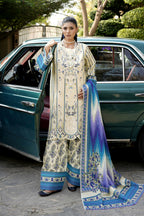 Embroidered 3 Piece Suit-Farshi